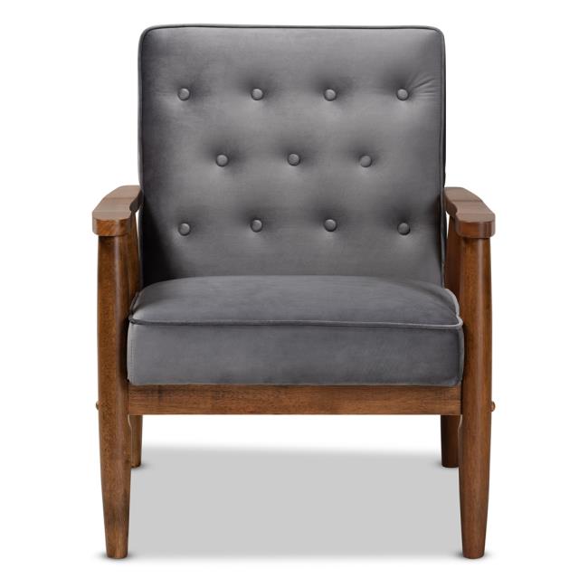 Where to find Sorrento Grey Velvet Mid Century Chair in Tulsa
