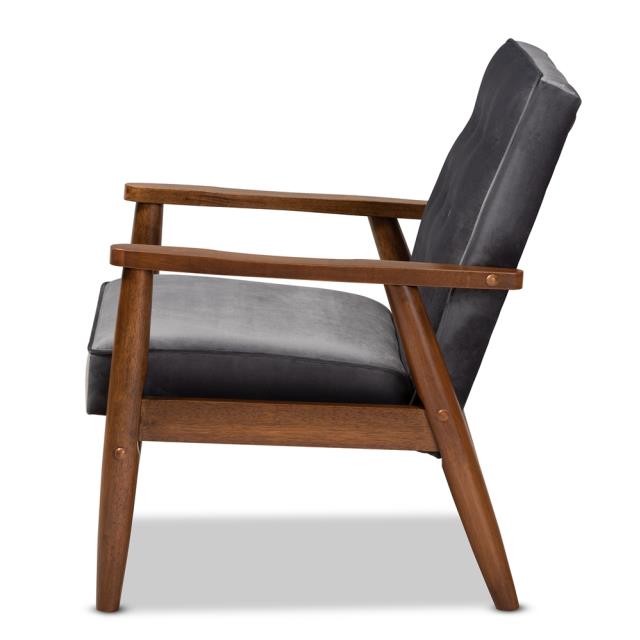 Where to find Sorrento Grey Velvet Mid Century Chair in Tulsa