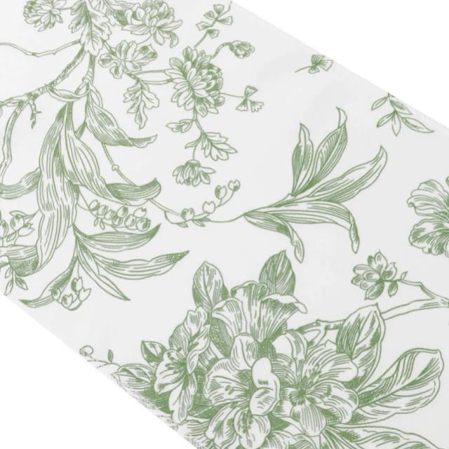 Where to find Sage Green Floral Toile Table Runner in Tulsa