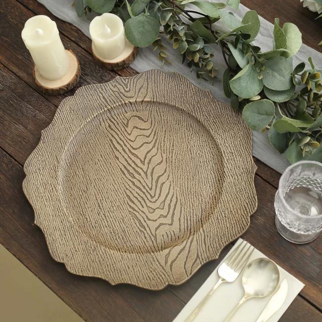 Where to find Cedar Charm Scalloped Charger in Tulsa