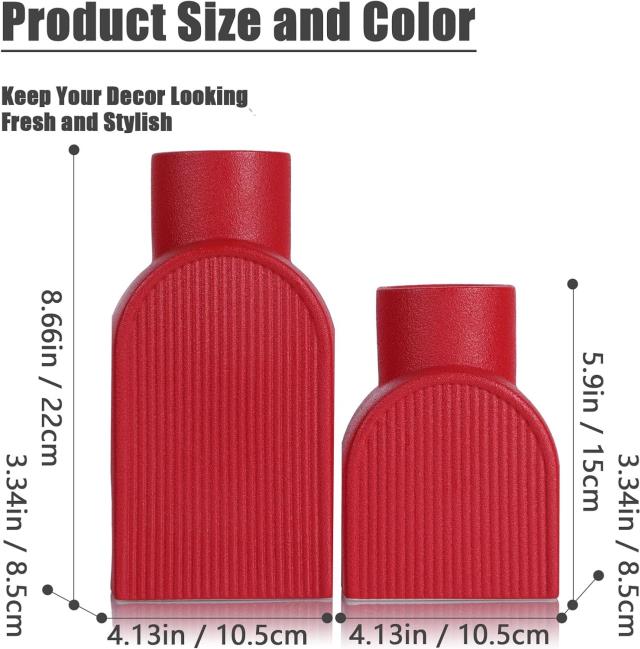 Where to find Red Ceramic Bud Vase, 8.66 t in Tulsa