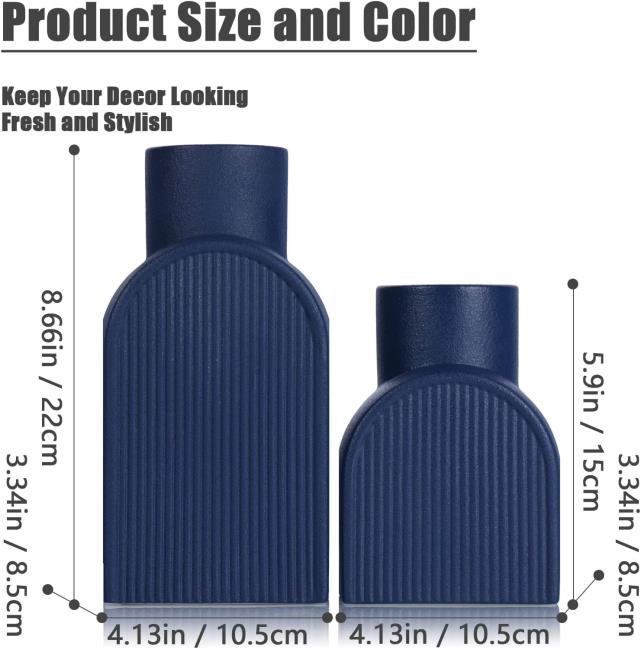 Where to find Navy Blue Ceramic Bud Vase, 8.66 t in Tulsa