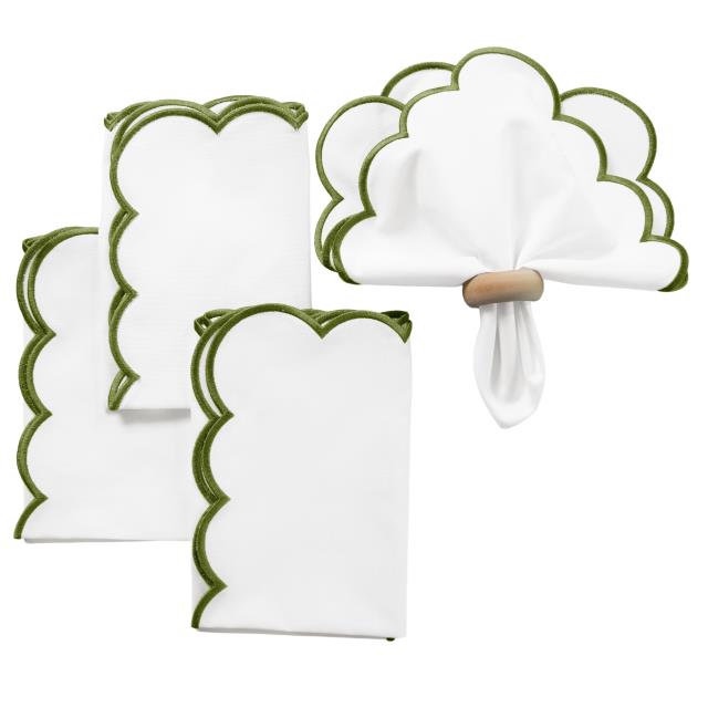 Where to find Sophia Green Scalloped Dinner Napkin in Tulsa