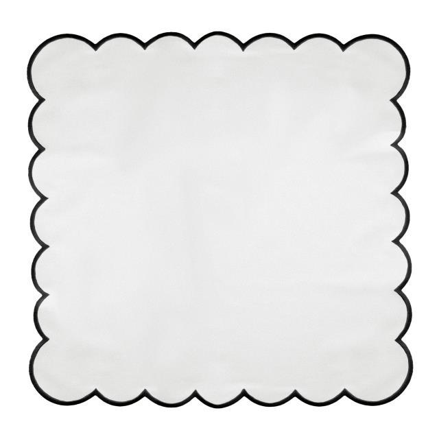 Where to find Sophia Black Scalloped Dinner Napkin in Tulsa
