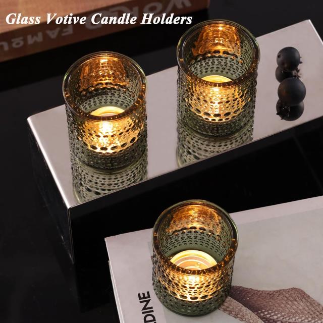 Where to find Green Hobnail Votive Holder in Tulsa