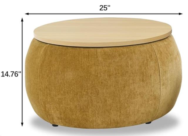Where to find Chanelle Drum Coffee Table,Vintage Gold in Tulsa