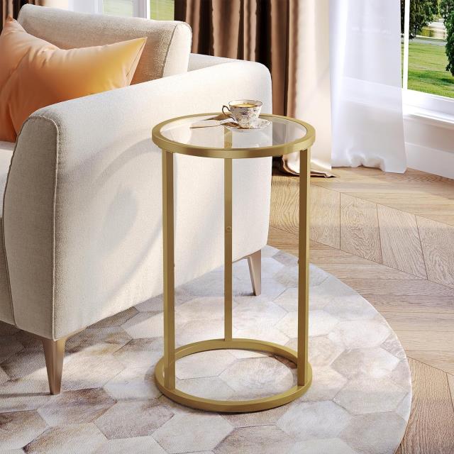 Where to find Gold Marisol Small Side Table in Tulsa
