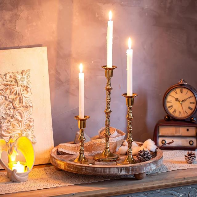 Rental store for Single Gold Candleholder  styles vary in Tulsa OK