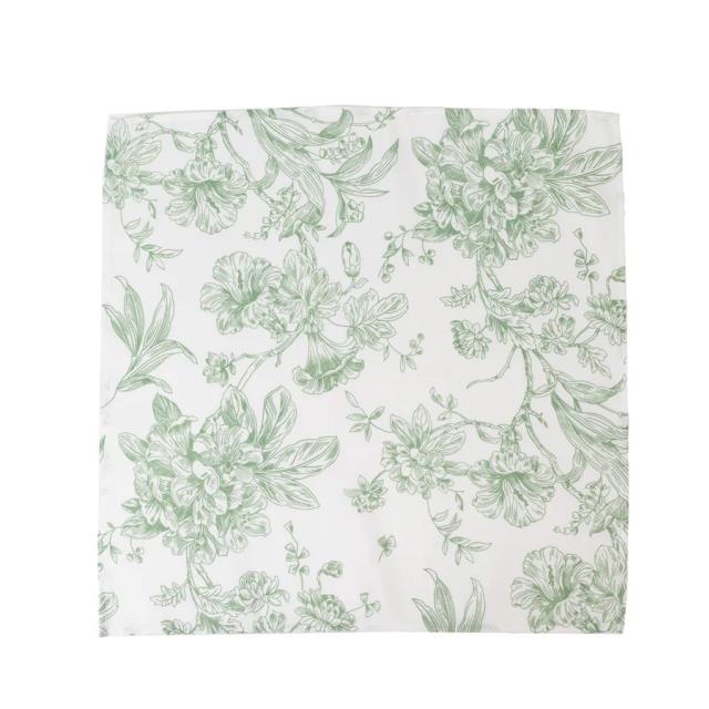 Where to find Sage Green Floral Toile Dinner Napkin in Tulsa