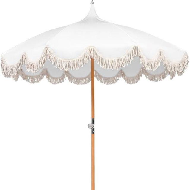 Rental store for Patio Fringe Umbrella, Cream in Tulsa OK