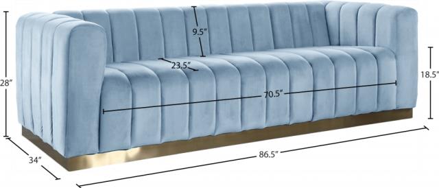 Where to find Marlon Sky Blue Sofa in Tulsa
