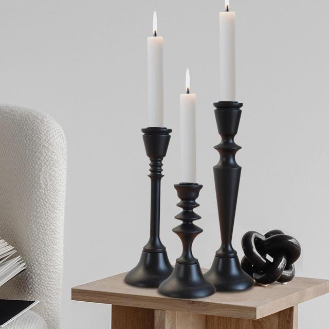 Rental store for Black Taper Holder  various styles in Tulsa OK