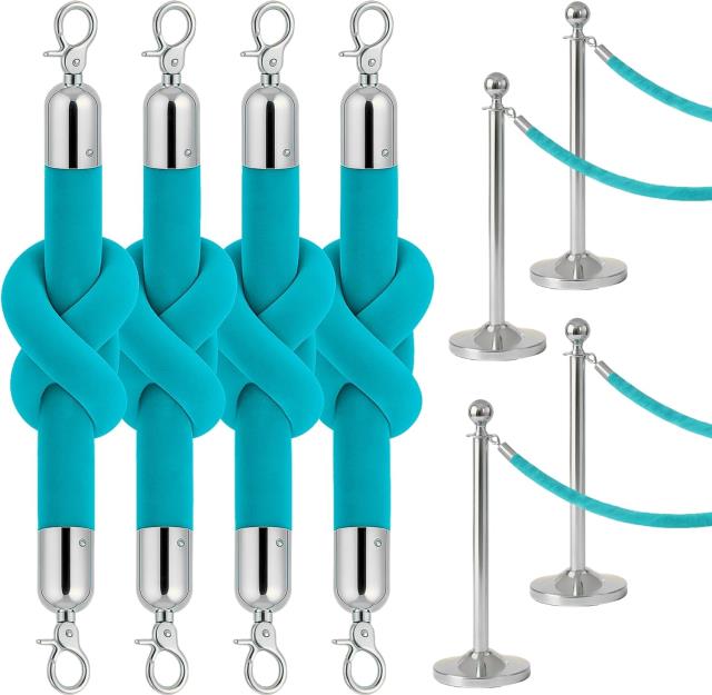 Rental store for Tiffany Blue Stanchion Rope,Silver in Tulsa OK