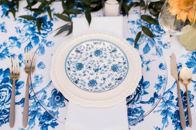 Where to find Duke Blue Party Toile Linens in Tulsa