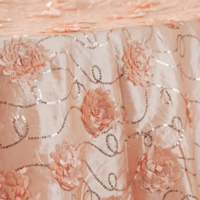 Rental store for Blush Flower Sequin Linens in Tulsa OK