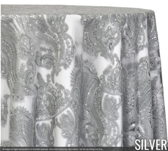 Rental store for Princess Lace Overlay, Silver in Tulsa OK