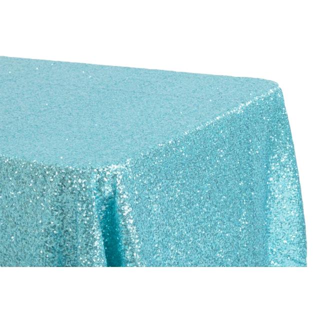 Rental store for Turquoise Duchess Sequin Linens in Tulsa OK