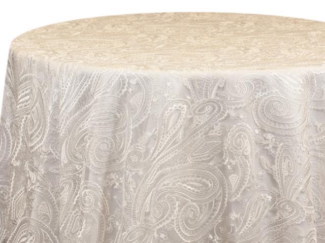 Rental store for White Paisley Lace Linens in Tulsa OK