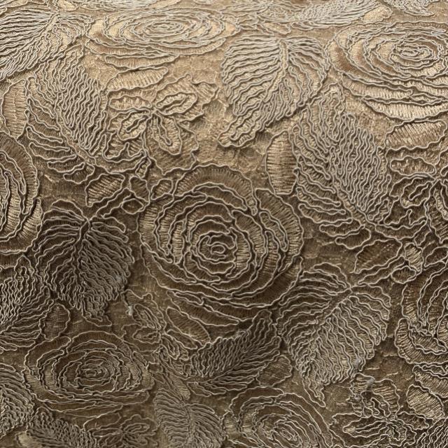 Rental store for Champagne Floral Embroidered Linen in Tulsa OK