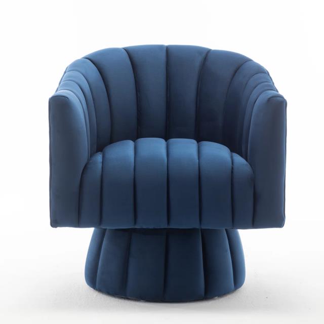 Rental store for Milano Swivel Chair, Navy Blue Velvet in Tulsa OK