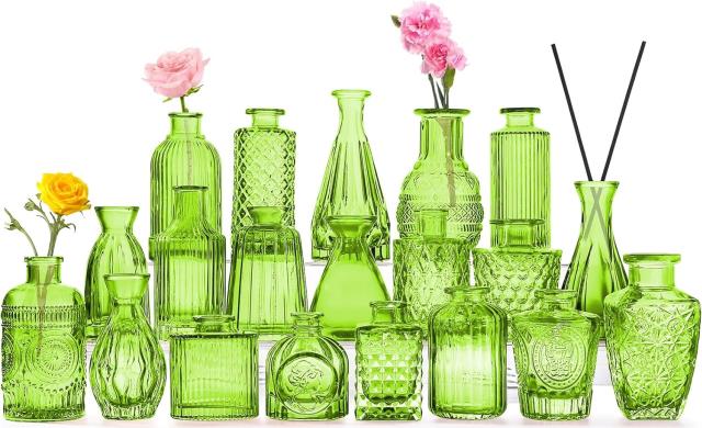 Rental store for Mix-Match Green Bud Vases in Tulsa OK