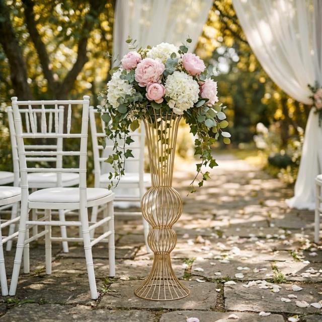 Where to find Gold Wire Floral Stand in Tulsa