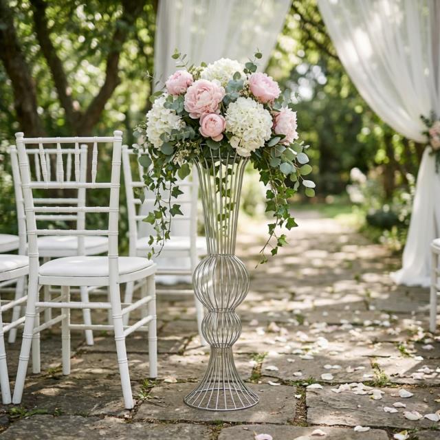 Where to find Silver Wire Floral Stand in Tulsa