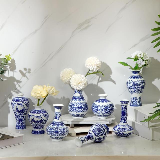 Rental store for Porcelain Bud Vase, blue white  various in Tulsa OK