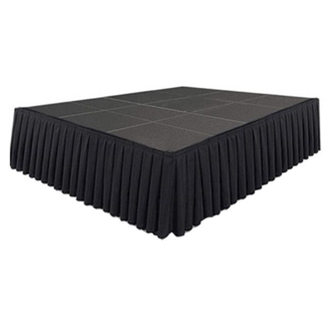 Rental store for Black Stage Skirting, 16 long x 16 tall in Tulsa OK
