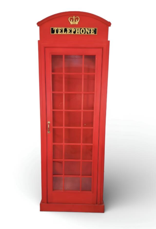 Where to find DT Red London Phone Booth in Tulsa