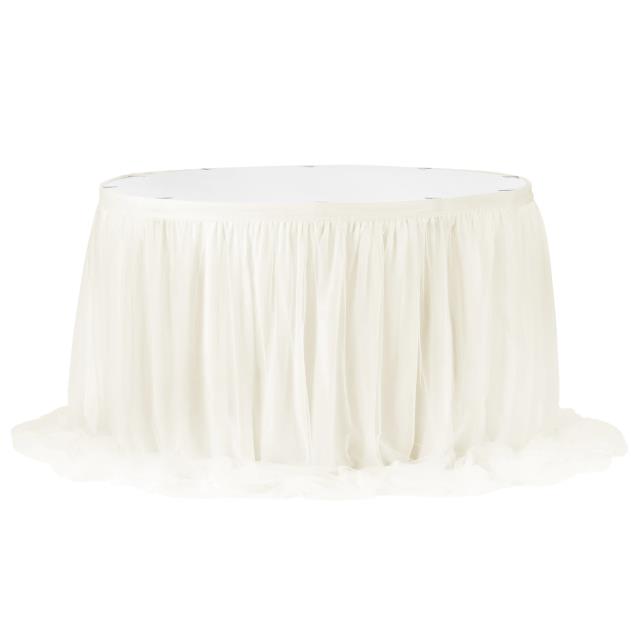 Rental store for Chiffon Tulle Extra Long Skirting, 17ft in Tulsa OK