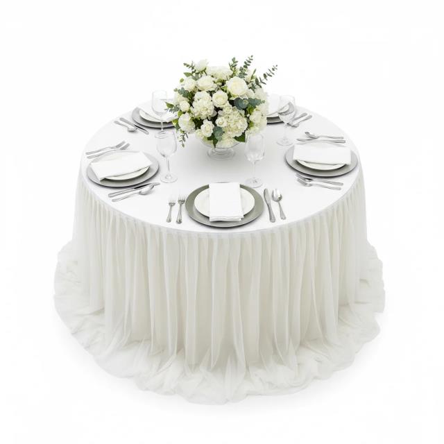 Where to find Ivory White Chiffon Tulle Skirting,17 in Tulsa