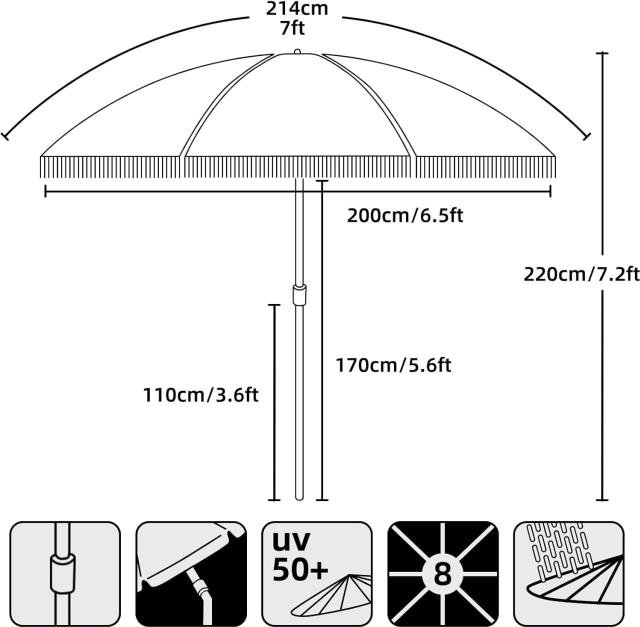 Where to find Patio Fringe Umbrella, Blue Stripe in Tulsa