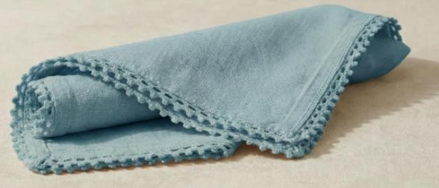 Rental store for Premier Blue Cotton Eyelet Napkin in Tulsa OK