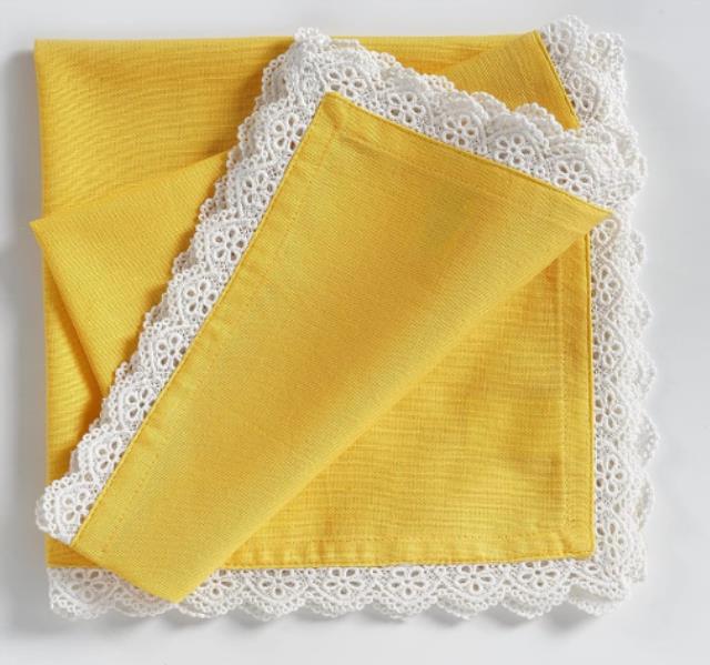 Rental store for Limoncello Scalloped Dinner Napkin in Tulsa OK