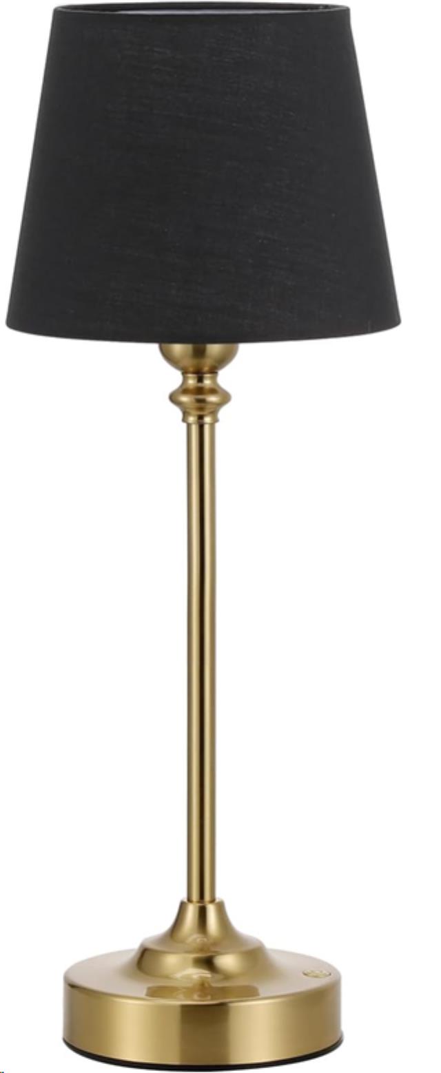 Rental store for Centerpiece Lamp, PLEATED Black   Gold in Tulsa OK