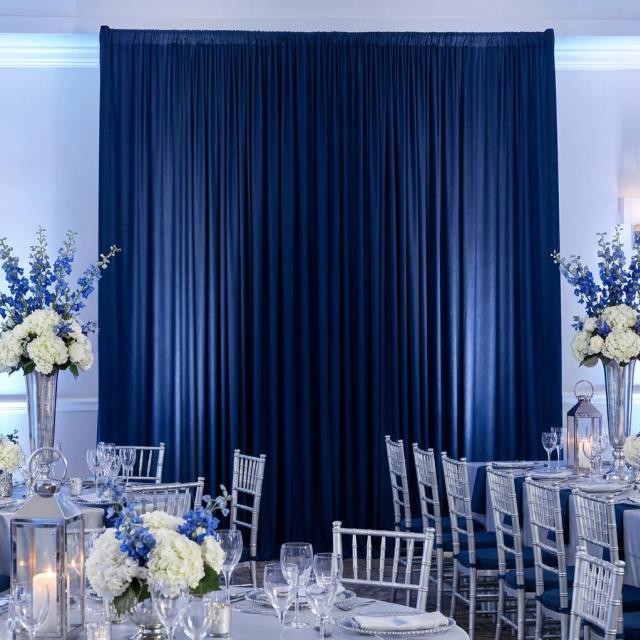 Where to find DT_Navy Stretch Drape. 14 t x 118 w in Tulsa