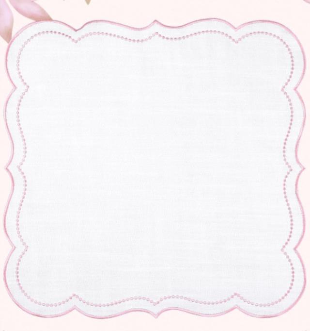 Rental store for Penelope Pink Scalloped Dinner Napkins in Tulsa OK