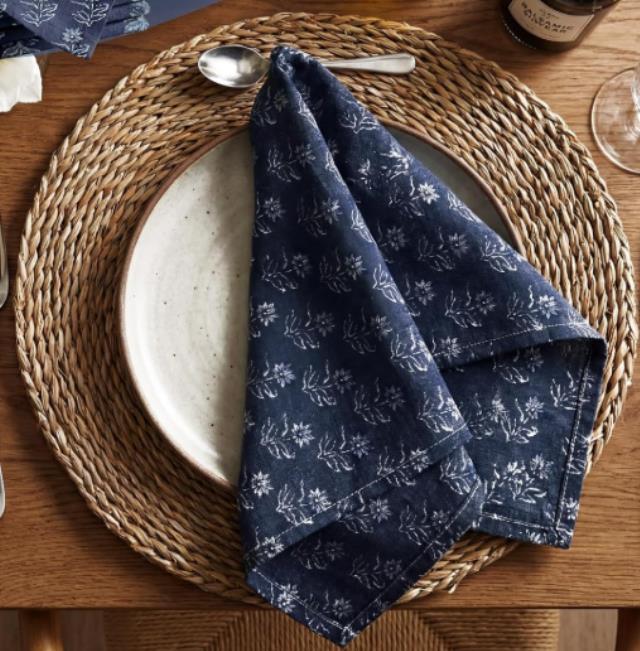 Where to find Sadie Denim Bloom Lunch Napkin,18x18 in Tulsa
