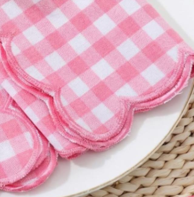Where to find Pink Picnic Scalloped Napkin,18x18 in Tulsa