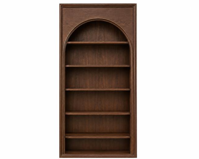 Rental store for Olivia Walnut Arched Bar Back Shelf, 4x8 in Tulsa OK