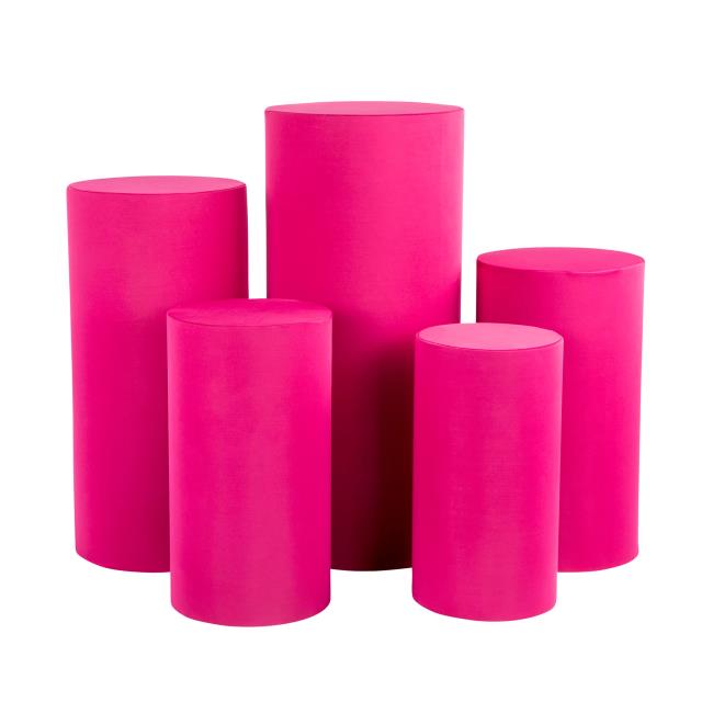 Rental store for DT- Fuchsia Spandex Pedestal Cover, 20 T in Tulsa OK