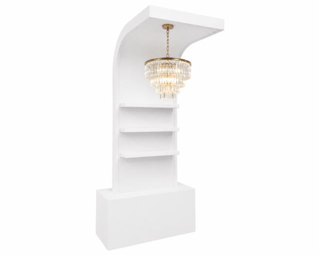 Rental store for DT- Chandelier Bar Back Shelf, White in Tulsa OK