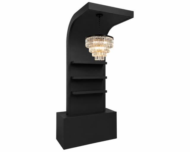 Rental store for DT- Chandelier Bar Back Shelf, Black in Tulsa OK