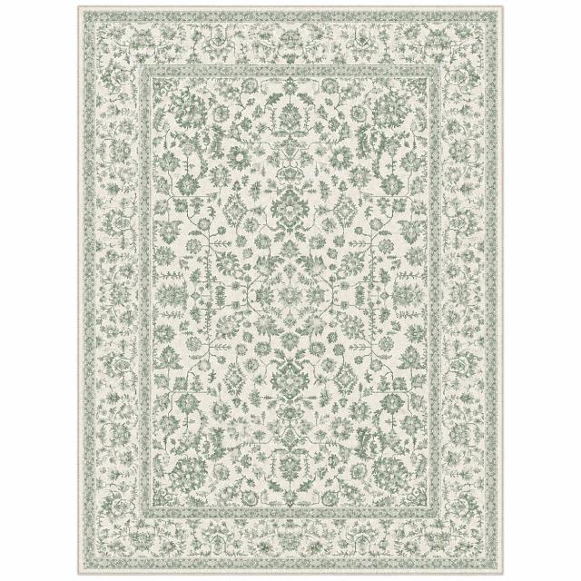 Rental store for Green Floral Area Rug, 8x10 in Tulsa OK
