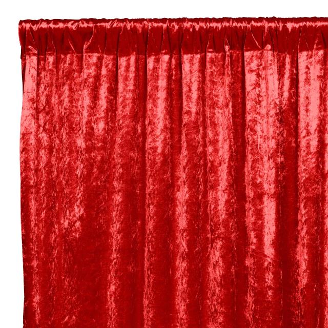 Rental store for Red Crushed Velvet Drape, 12ft in Tulsa OK