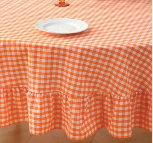 Rental store for 90 rd Orange Ruffled Gingham in Tulsa OK
