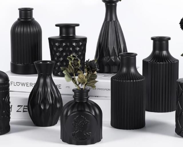 Rental store for Mix-Match Black Bud Vases in Tulsa OK