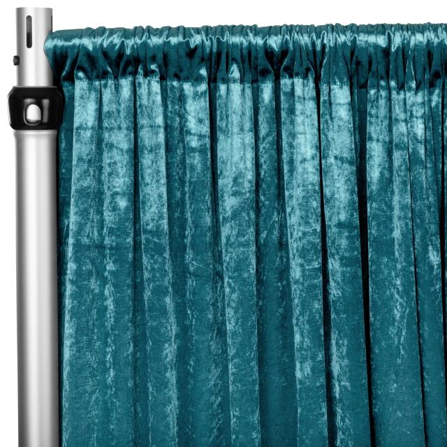 Rental store for Dark Turquoise Crushed Velvet Drape,10 in Tulsa OK