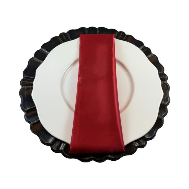 Where to find Red Satin Dinner Napkins V in Tulsa